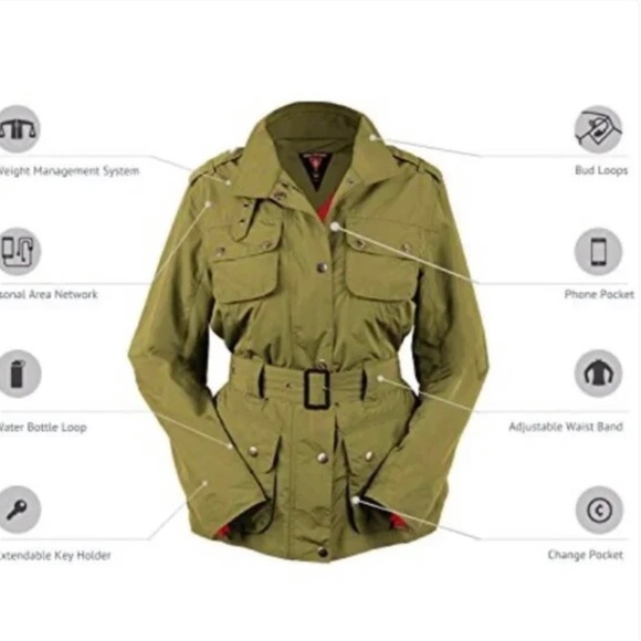 Scottevest Molly Jacket Olive-L - Picture 4 of 7